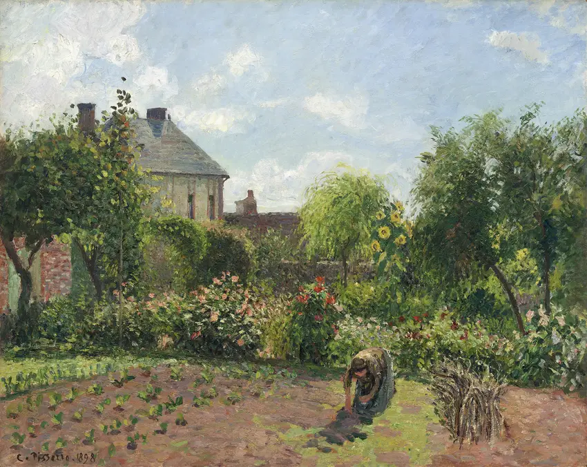 The Artist’s Garden at Eragny (1898) by Camille Pissarro